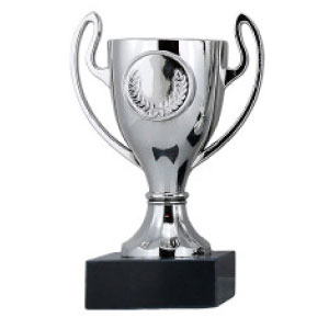 Miniputtstatuett Kongleriket pokal beger sølv 13 cm | ND10SC